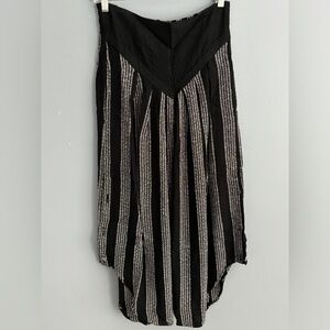 Black and white gaucho pants